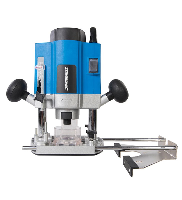 Défonceuse plongeante électrique 1020W bois 8 mm vitesses variable Silverline 329863