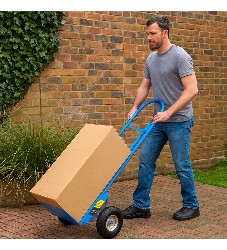 Diable de transport charge 250 kg chariot manutention en acier Silverline 633752