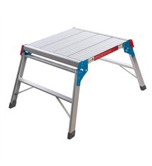 Plateforme de travail carrée 500mm marchepied pliant en aluminium 150 kg Silverline 600905