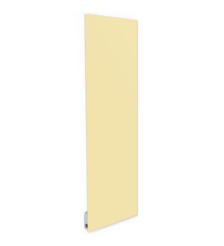 Radiateur électrique mural rayonnant extra plat 500W en verre creme