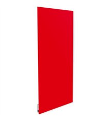 Radiateur electrique mural rayonnant extra plat 750W en verre rouge