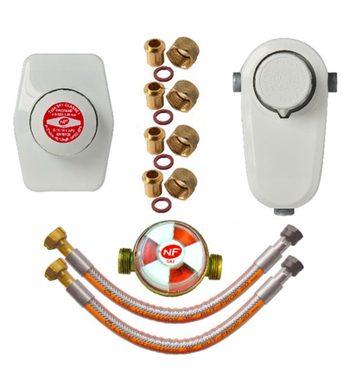 kit Propane bi-bouteille double déténte classe 1 – 1,3kg/h – 37mbar