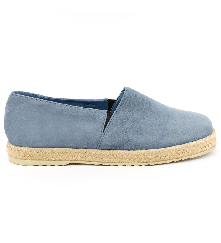 Sandale Espadrilles femme daim et cuir made in France