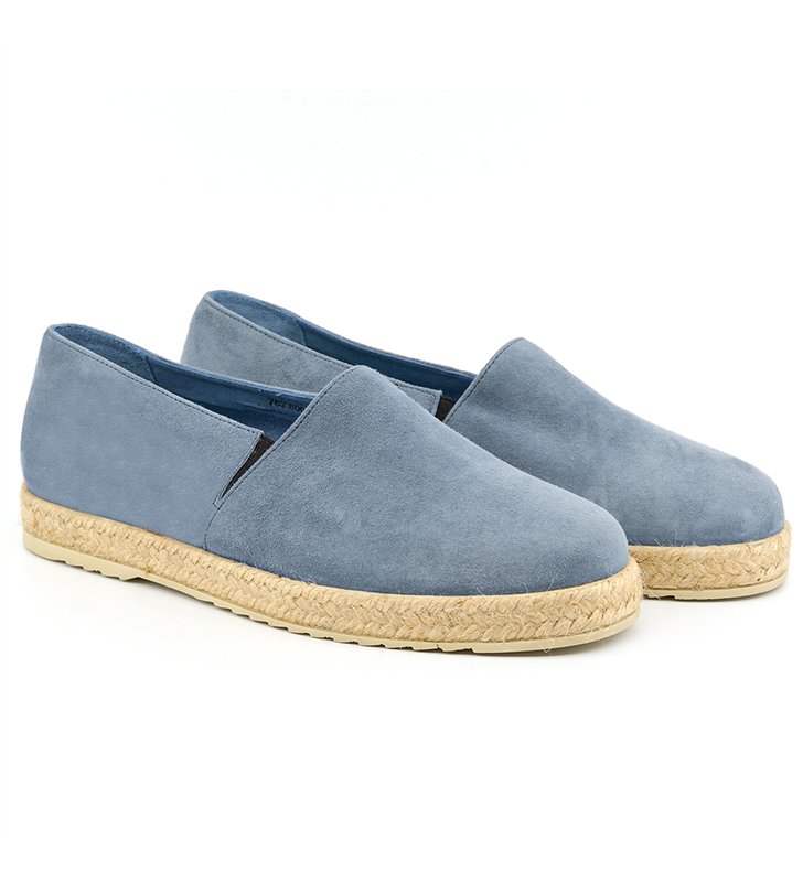 Sandale Espadrilles femme daim et cuir made in France