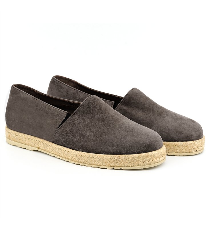 Sandale Espadrilles femme daim et cuir made in France