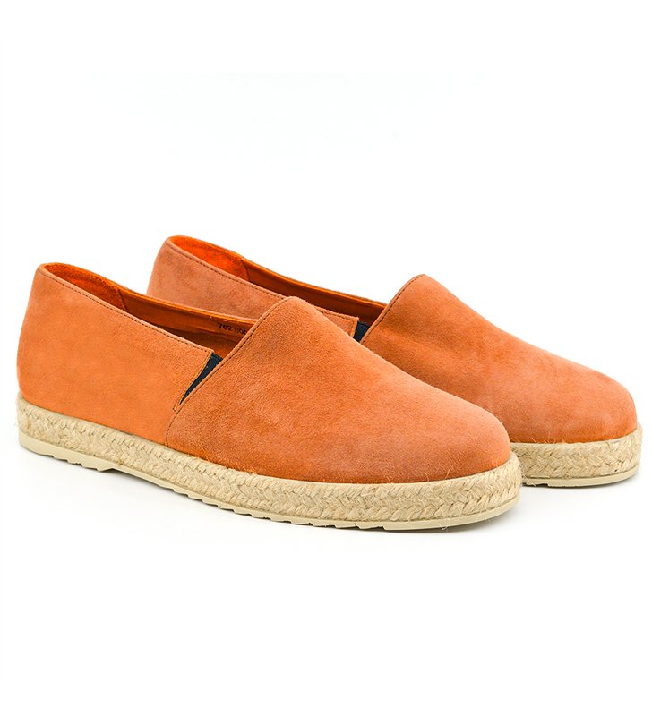 Sandale Espadrilles femme daim et cuir made in France