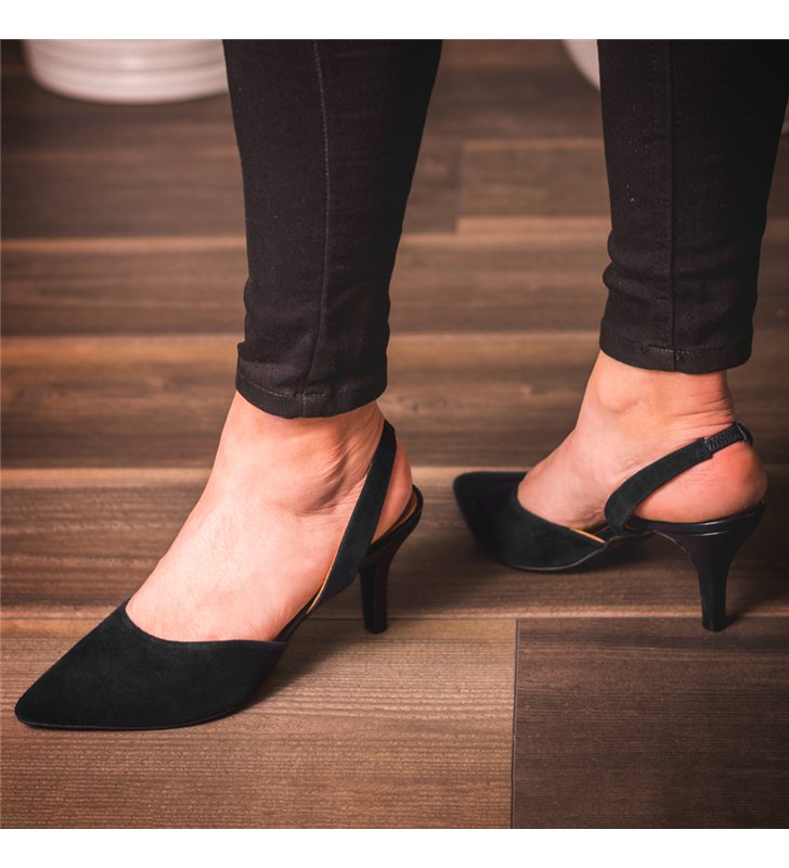 Escarpins pour femme en cuir Chaussures de ville à talon Made in France
