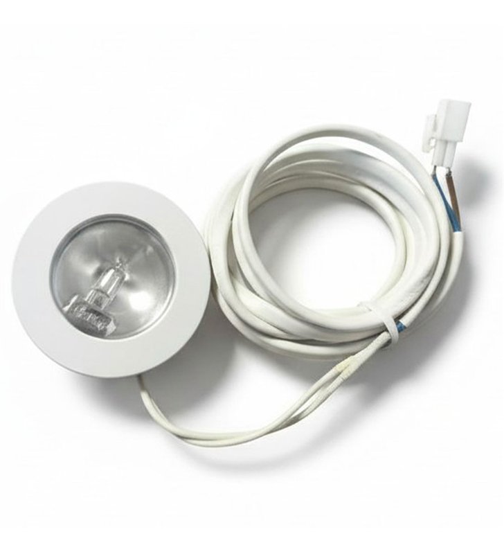 Lot de 5 Spots encastrables pour mobilier G4 12V – Compatibles LED – Cable 2 m
