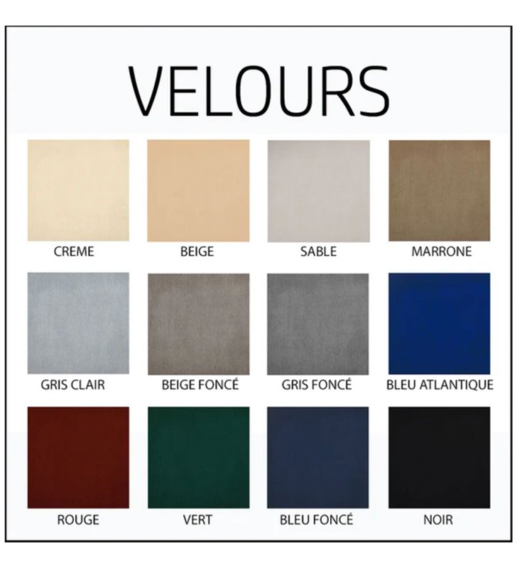 Lit Coffre avec matelas PRINCESS 160x200 cm en Velours Gris