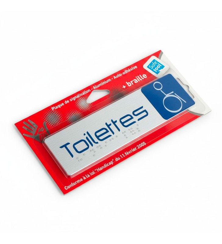 Lot de 2 Plaque de Porte Adhesive 170x45 mm – signaletique en aluminium Brosse