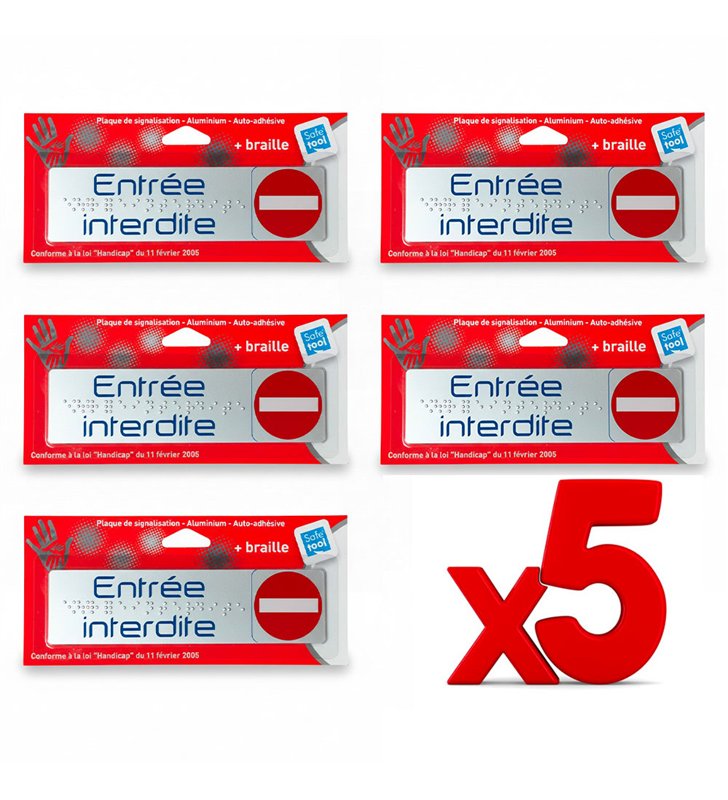 Lot de 2 Plaque de Porte Adhesive 170x45 mm – signaletique en aluminium Brosse