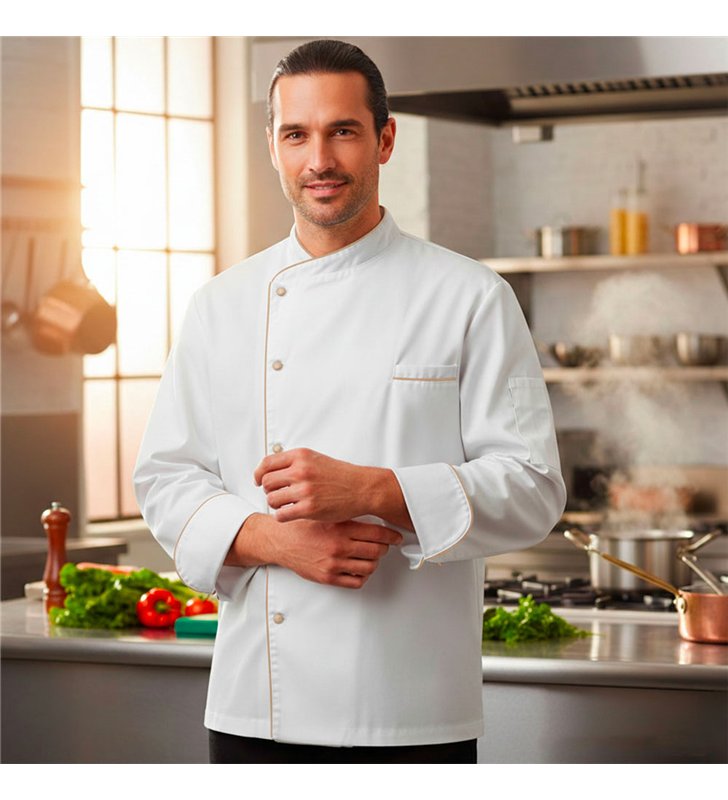 Veste de cuisine mixte manche longue tenue de cuisinier professionnelle