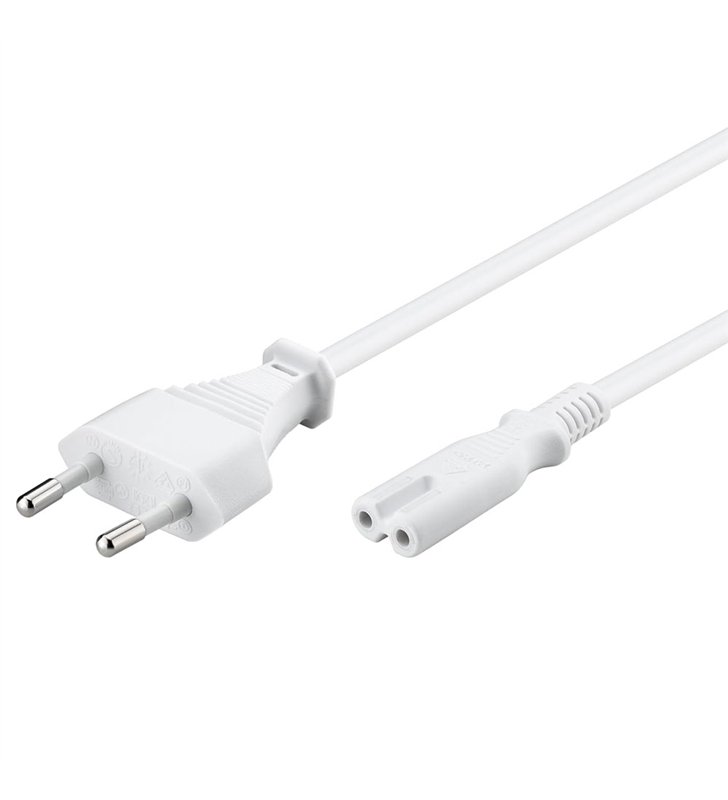 Lot 10 câbles alimentation C7 250 V - 2,5 A max - cordon 1,5 m avec prise Euro type C