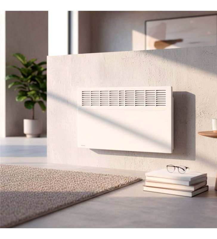 Lot de 3 radiateurs chauffage électrique à inertie Noirot Moby FP 2000W blanc fil pilote 6 ordres