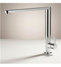 Robinet de cuisine mitigeur pour évier 26 cm chromé avec fixation rapide