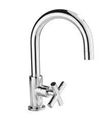 Robinet de lavabo lave-mains chromé design 24 cm ideal pour petits espaces