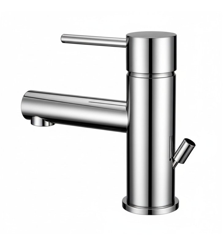 Robinet mitigeur pour lavabo 19 cm chromé avec aérateur anti-calcaire ecosafe