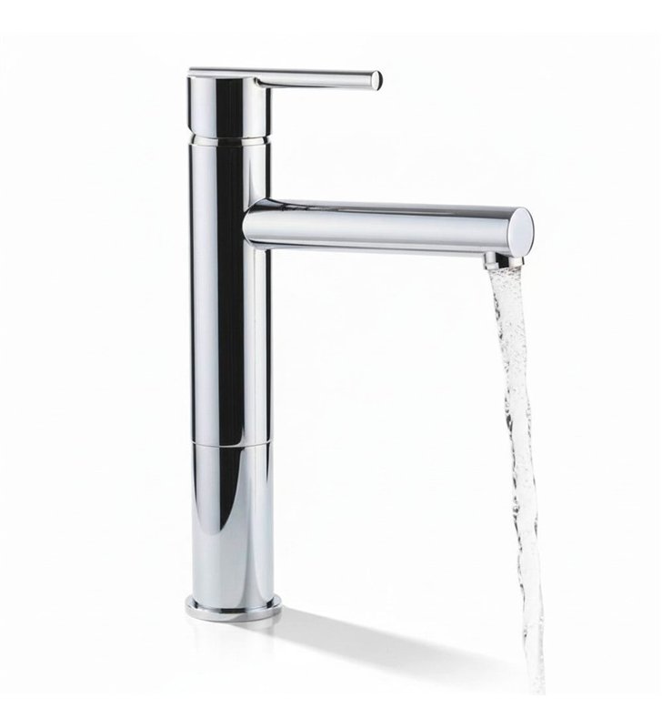 Robinet mitigeur pour lavabo haut 27 cm chromé avec économie d’eau
