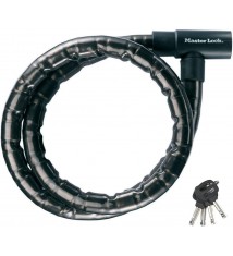 Cable de securite Antivol tresse pour 2 roues moto scooter velo 120 cm noir
