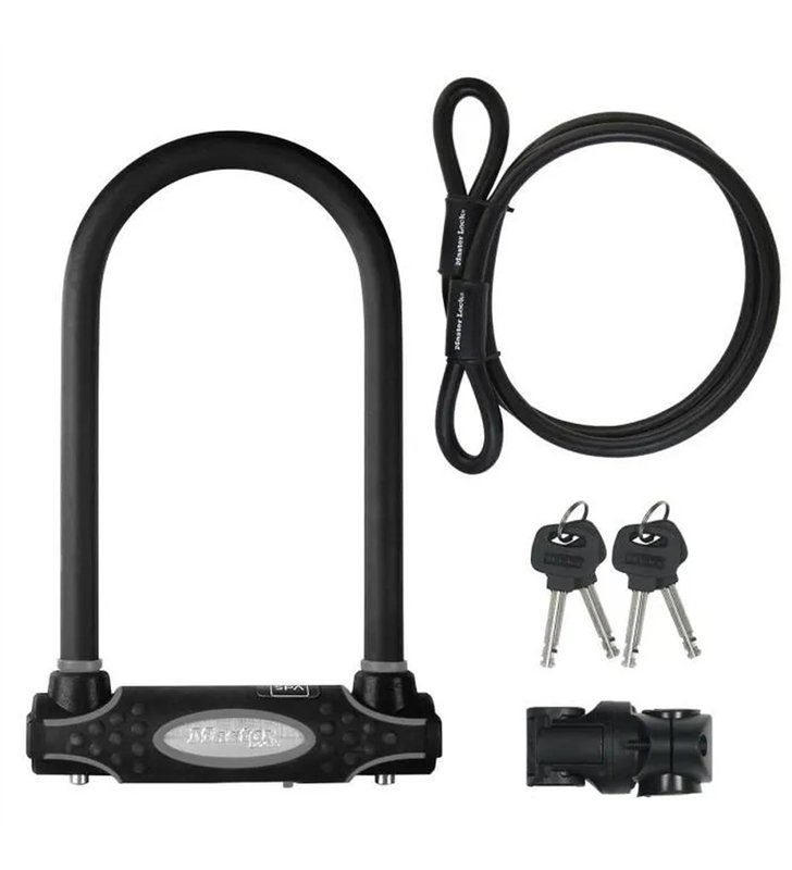 Antivol U Velo avec Cable Master Lock 8274EURDPRO – Certifie Sold Secure Gold