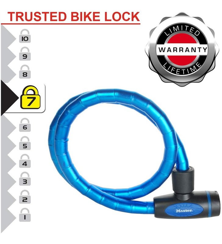 Antivol Cable Articule a Cle Master Lock 8228DPRO – 1 m x 18 mm