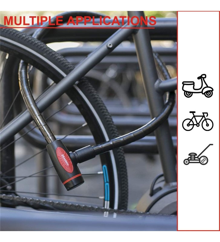 Antivol Cable Articule a Cle Master Lock 8228DPRO – 1 m x 18 mm