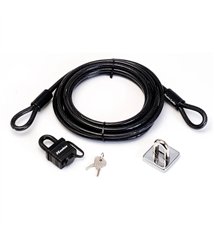 Kit de Securite Master Lock 8271EURDAT – Cable 4,5m, Cadenas et Point d\'Ancrage