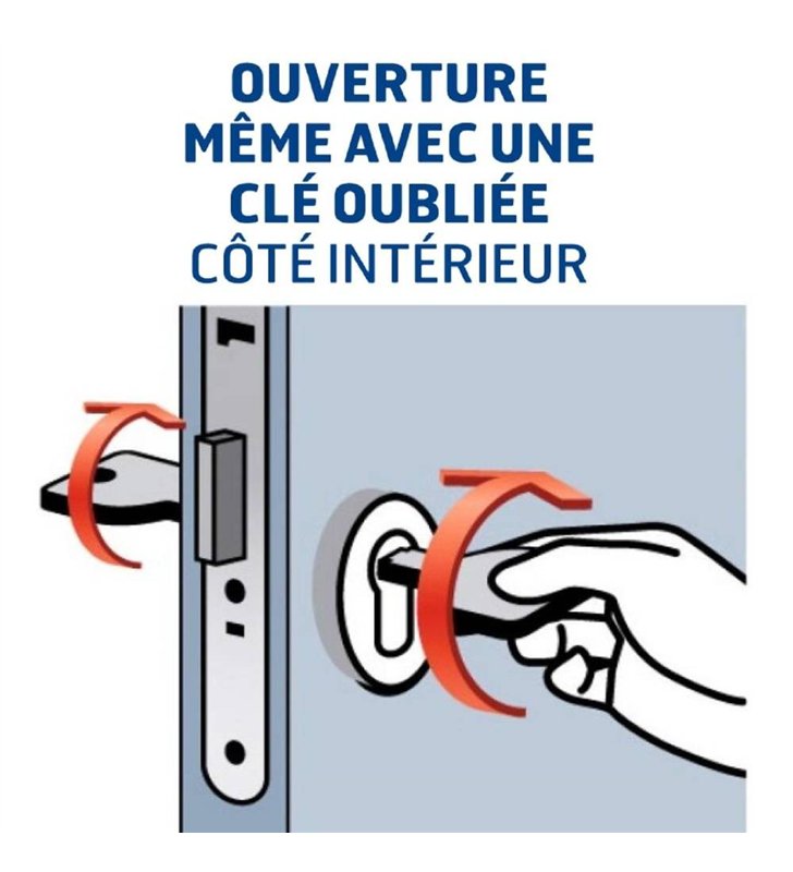Cylindre de Sécurité Bricard Alpha 40x40mm Débrayable Profil Europeen Anti-Crochetage Anti-Percage 3 clés