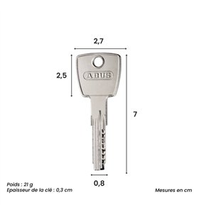 Cylindre de Securite ABUS D66PS Profil Europeen Haute Securite Anti-Bumping Anti-Percage