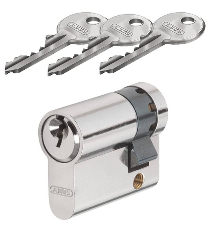 Cylindre de Securite ABUS E50 Profil Europeen Anti-Crochetage Anti-Percage 3 Cles Toutes Dimensions