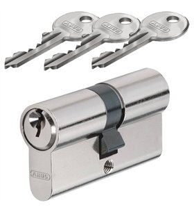 Cylindre de Securite ABUS E50 Profil Europeen Anti-Crochetage Anti-Percage 3 Cles Toutes Dimensions