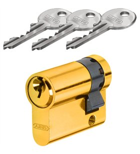 Cylindre de Securite ABUS E50 Profil Europeen Anti-Crochetage Anti-Percage 3 Cles Toutes Dimensions