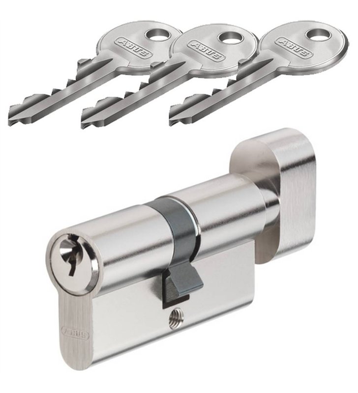 Cylindre de Securite ABUS E50 Profil Europeen Anti-Crochetage Anti-Percage 3 Cles Toutes Dimensions