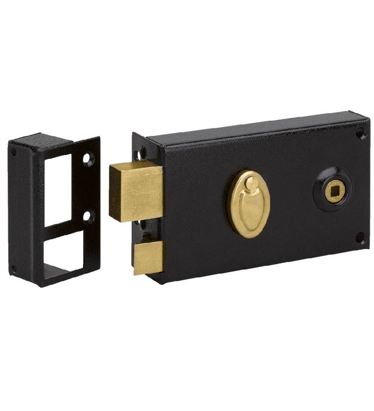 Serrure en Applique Bricard 1904 Horizontale Fouillot Gorges Reversible Porte d'Entree