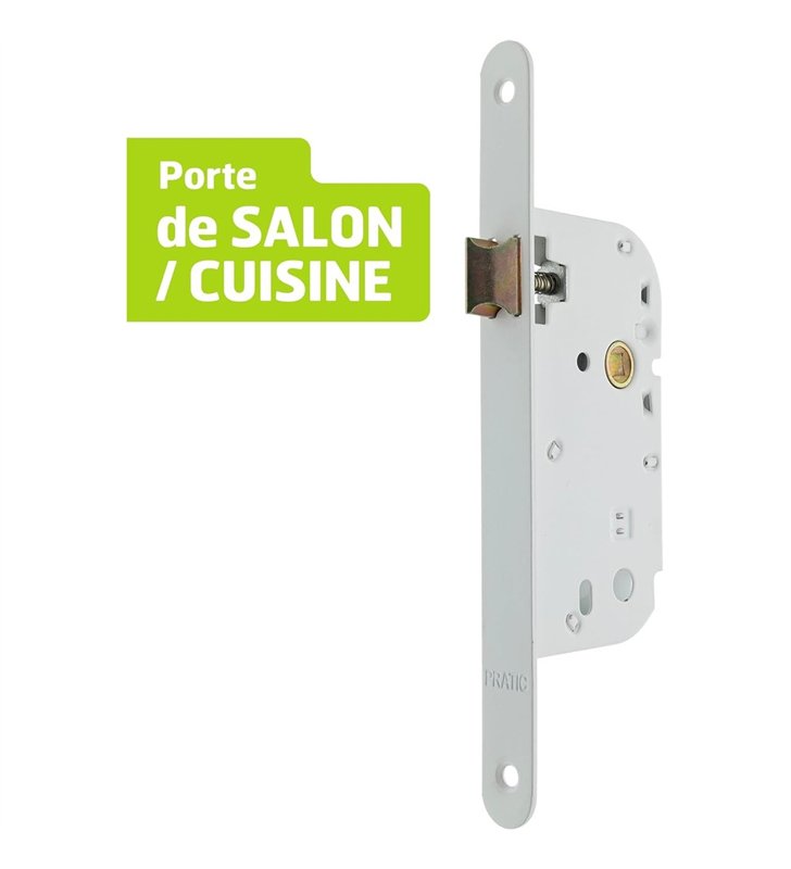Serrure a Encastrer Bricard 2552 Bec de Cane Axe 50mm Porte Salon Cuisine