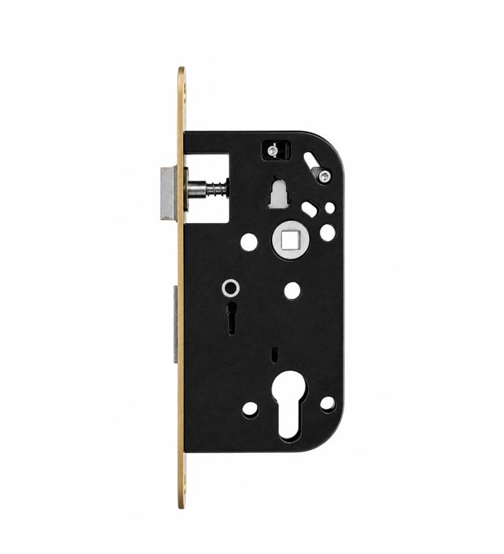Serrure a Encastrer Bricard 2608 Cylindre Europeen Axe 50mm Tetiere Inox Porte d'Entree