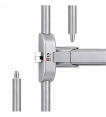 Barre Antipanique ISEO Push Bolt CF – 2 Points Coupe-Feu Penes Retractables Aluminium