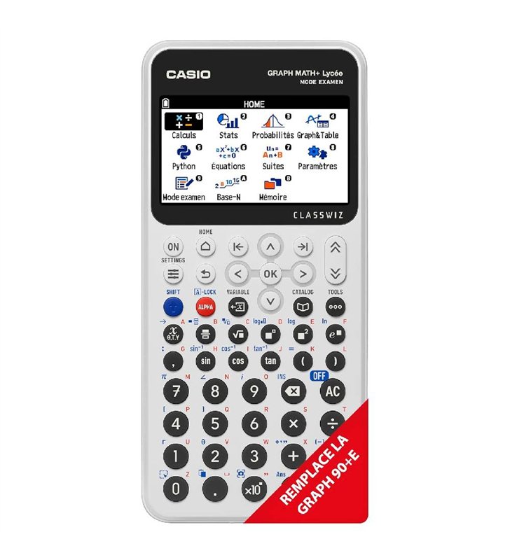 Casio Graph Math+ – Calculatrice Graphique Ecran Couleur Python Mode Examen – Autorisee Bac BTS
