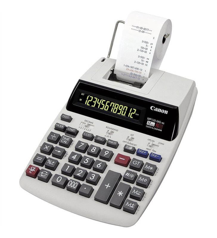 Canon MP120-MG-es – Calculatrice Imprimante Rouleau 12 Chiffres 2 Couleurs – TVA Remise Marge