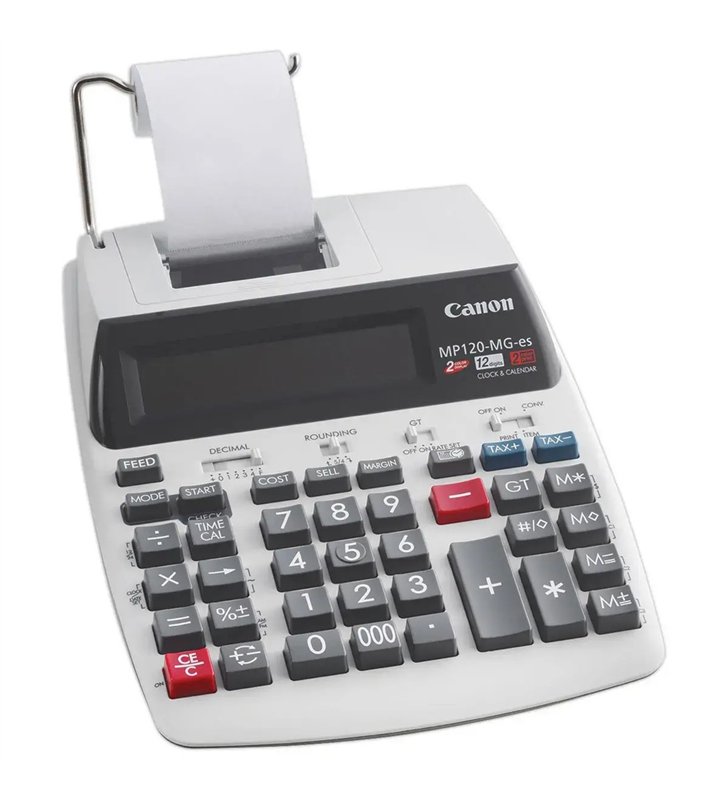 Canon MP120-MG-es – Calculatrice Imprimante Rouleau 12 Chiffres 2 Couleurs – TVA Remise Marge