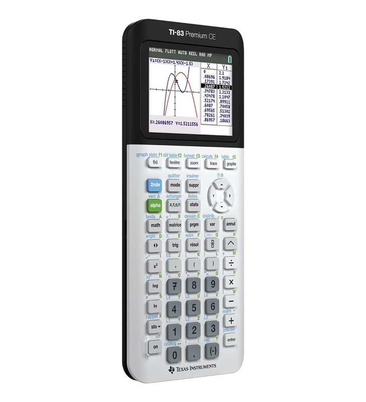 Texas Instruments TI-83 Premium CE – Calculatrice Graphique Ecran Couleur Python – Autorisee Bac