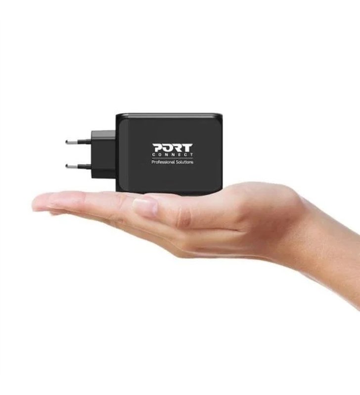 Port Connect 900107-EU – Chargeur Multi-Ports 120W USB-C USB-A Power Delivery – MacBook Surface