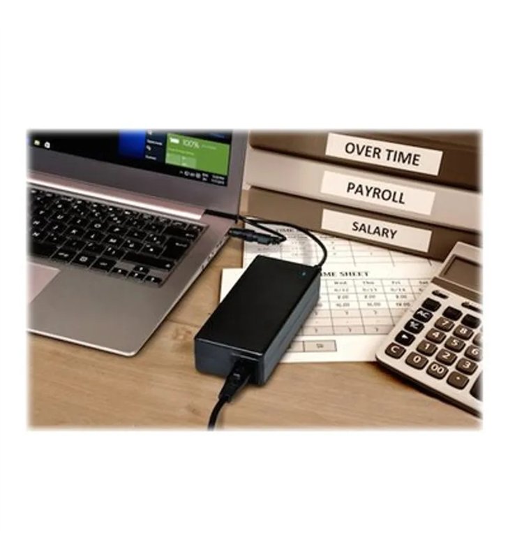 Port Connect 900007-DE – Chargeur Secteur 90W Compatible PC Portables Dell – Universel 100-240V