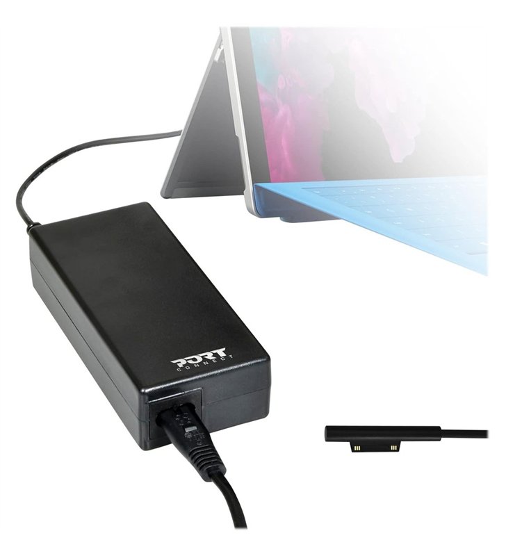 Port Connect 900102 – Chargeur Secteur 60W Compatible Microsoft Surface – Connecteur Magnetique