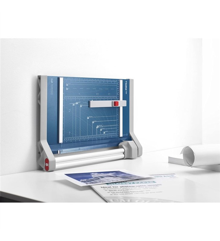 Dahle 550 – Rogneuse Rails Aluminium A4 – 20 Feuilles – Lame Interchangeable – Bureau Photo