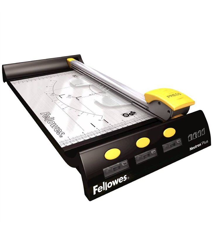 Fellowes Neutron Plus A4 54101 – Rogneuse Securisee SafeCut A4 – Lame Cachee – 10 Feuilles