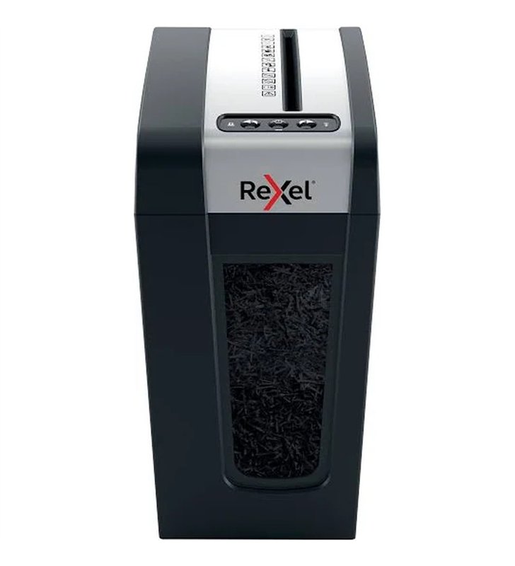 Rexel Secure MC4 SL – Destructeurde documents Silencieux Micro-Coupe P-5 – 4 Feuilles – Corbeille 10L