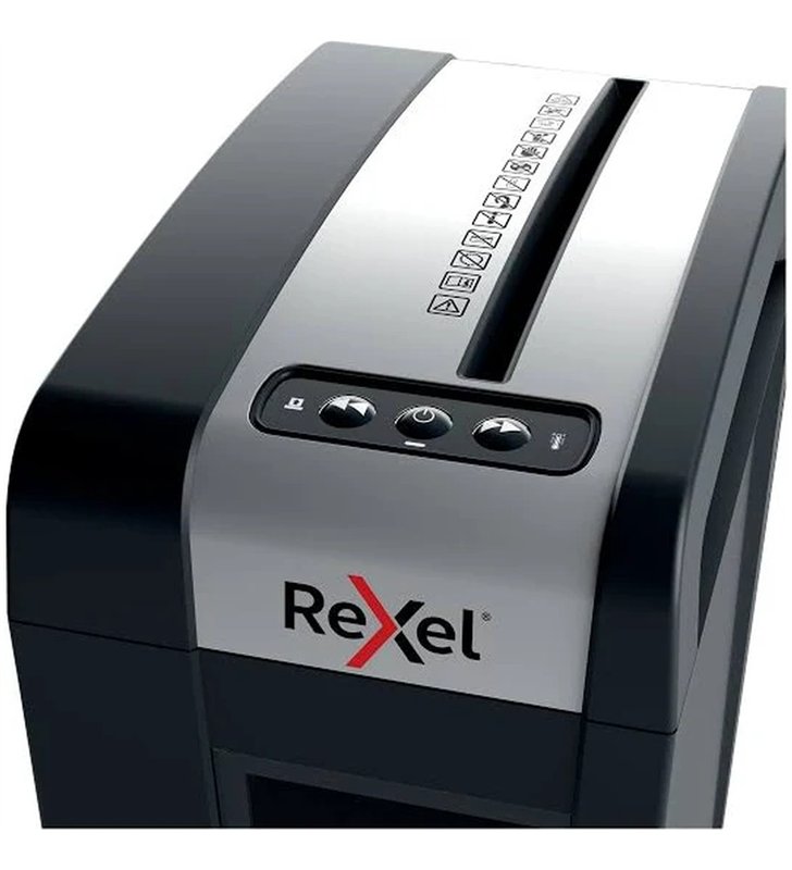 Rexel Secure MC4 SL – Destructeurde documents Silencieux Micro-Coupe P-5 – 4 Feuilles – Corbeille 10L