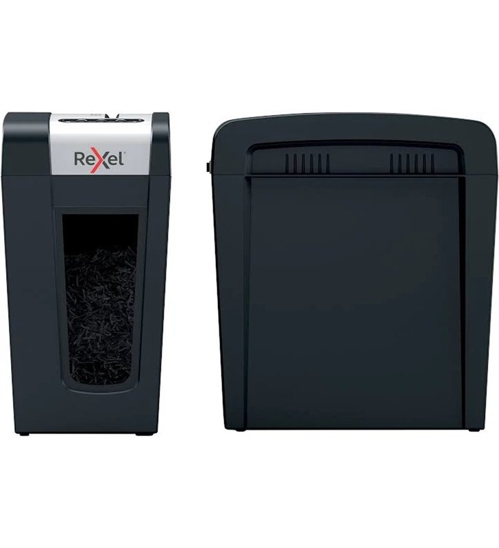 Rexel Secure MC4 SL – Destructeurde documents Silencieux Micro-Coupe P-5 – 4 Feuilles – Corbeille 10L