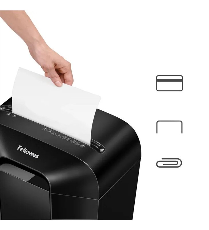 Fellowes PowerShred LX50 CRC44060 – Destructeur de documentsCroise P-4 – 9 Feuilles – SafeSense RGPD